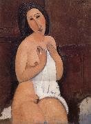 Amedeo Modigliani Nu assis a la chemise Spain oil painting artist